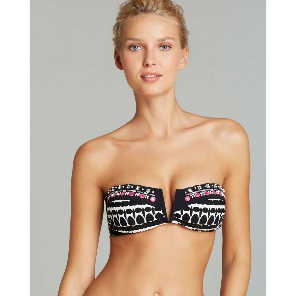 Nanette Lepore Grand Bazaar Bandeau Bikini Top